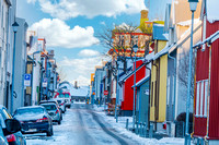 Side street in Reykjavik Iceland  JB807